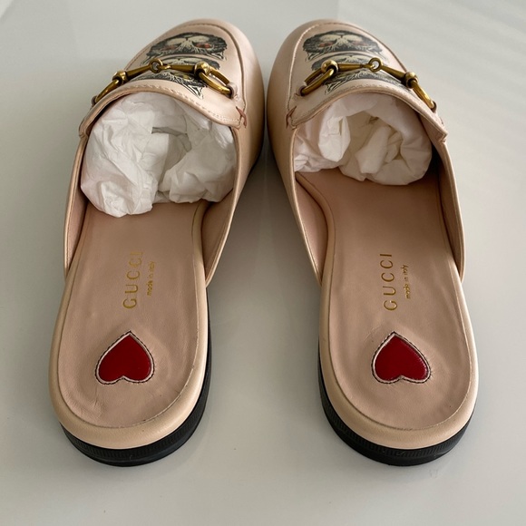 New Authentic Gucci Princetown Mule Cat G 37 US 7 - Picture 11 of 16